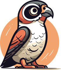 Cartoon vector illustration of a bird. Vector illustration of a bird.