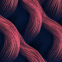 Seamless soft pink and blue abstract stipe lines pattern background - obrazy, fototapety, plakaty