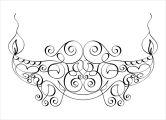 Diwali Diya Pen Ink Style M_2110061