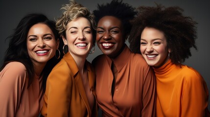 our women smiling