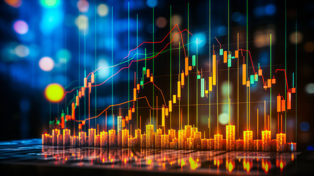 Profit Surge: Market Chart Showcasing Steady Business Stock Growth