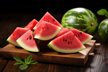 Healthy and Hydrating: Fresh Watermelon Slices