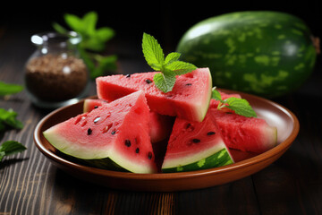 Juicy and Refreshing Fresh Watermelon