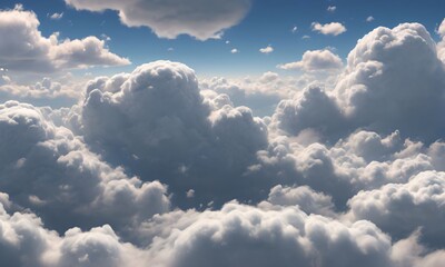 Panorama Of Clouds, Suitable As An Environment Map.