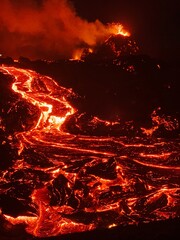 Volcano eruption in Iceland © Mikhail