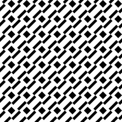 Seamless pattern with geometric motifs in black and white