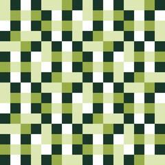Seamless pattern with geometric motifs in 4 colors