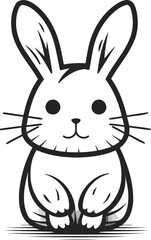 Easter bunny on a white background. Vector illustration for your design