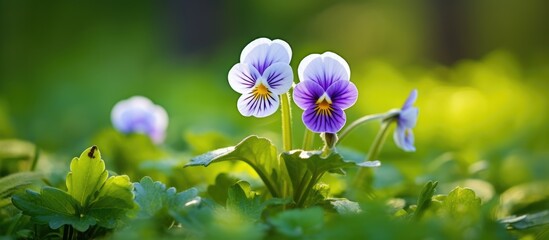 The meadow is where Viola arvensis a delicate white yellow field violet grows Its small flowers beautiful and wild can be found among the lush greenery of the forest Up close they create a s