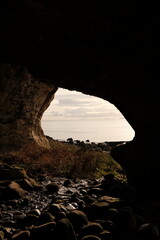 King's Caves on the isle of Arran, Scotland