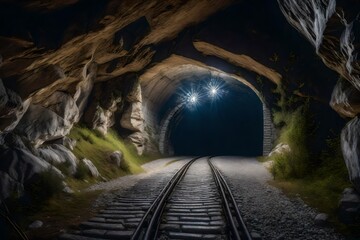 Obraz na płótnie Canvas tunnel of light