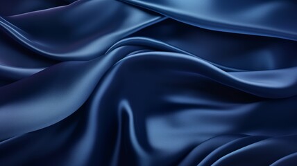 Obraz premium silk fabric blue navy color