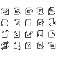 Document Icons vector design