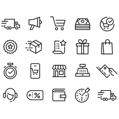 E-Commerce Icons vector design