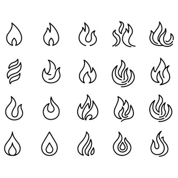 Fire Icons vector design