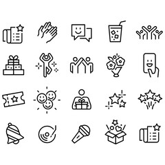 Party Icons vector design