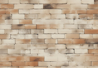 brick wall background  ai generative