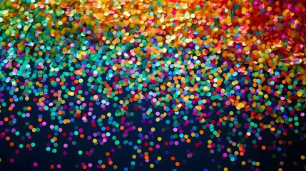 Background of Confetti Sprinkles in Multicolor Colors. Festive Template for Holidays and Celebrations