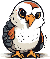 Owl on a white background. Vector illustration. eps 10
