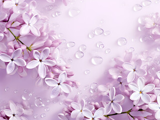 Fototapeta na wymiar Beautiful violet background from lilac flowers close-up, Spring flowers.