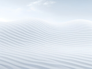 Obraz premium White snow hills and clouds minimalistic landscape