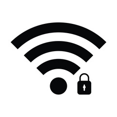 wifi connection icon logo design vector template illustration. EPS 10