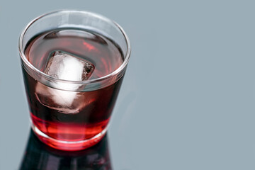 glass of red drink, with ice, nacka,sverige,sweden,stockholk,,Mats