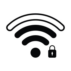 wifi connection icon logo design vector template illustration. EPS 10