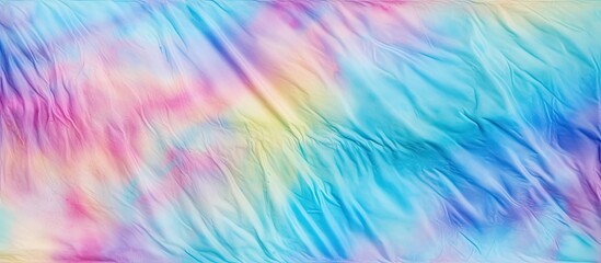 Create a background with a tie dye pattern that is artistic and dirty resembling the grain of silk fabric The pattern is made by dyeing it in soft pastel colors giving it an ethnic and water - obrazy, fototapety, plakaty