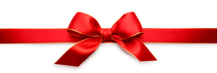 Decorative Red and Gold Bow for Gift, Christmas, and Valentine's"