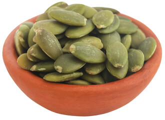 Peeled organic pumpkin seeds