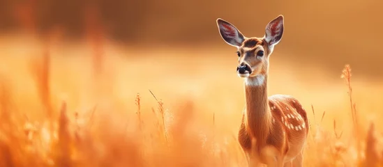Fototapete Adorable young deer © 2rogan