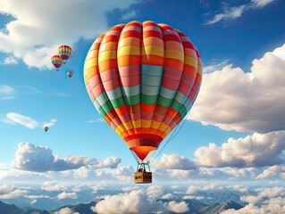 Fototapeta premium baloon with hot air