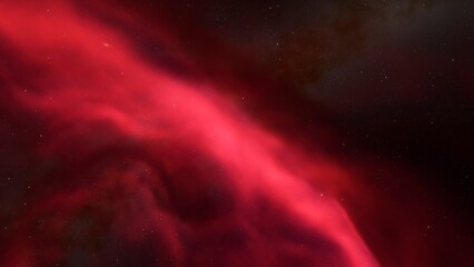 Cosmic background with a blue purple nebula and stars
