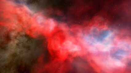 nebula gas cloud in deep outer space