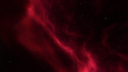 Cosmic background with a blue purple nebula and stars
