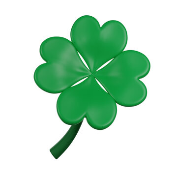 Сlover of luck 3D render Casino icon