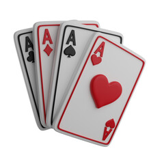 Poker Ace Cards 3D render icon