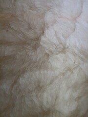 Texture of nature alabaster stone wall in room.