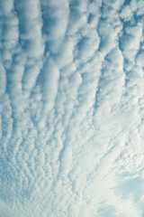 clouds and blue sky close up