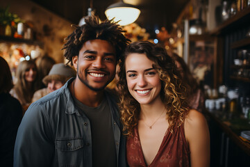 a group of people of different nationalities and smile