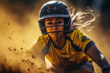 Softball Baseball. team sport with a ball, Fast pitch, Slow pitch, An energetic game of bat and ball, glove. Teamwork, sportsmanship, Entertainment on the outside