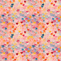 Warm and Cozy Heart Pattern Texture for Wallpaper