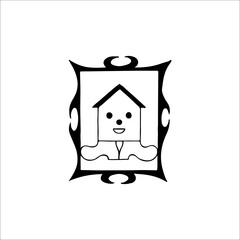 concept house character vector illustration