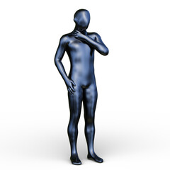 ポーズをとる男性