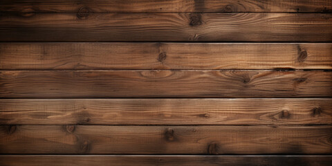 Obraz premium An aged, grunge-style wooden timber texture in rustic brown, suitable for backgrounds on walls, floors, or tables.