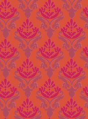 Indian ethnic style repeat pattern for fabric, textile
