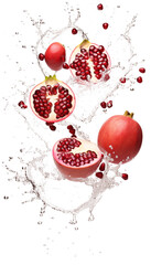 Fresh Grapefruit with Water Droplets, Isolated on Transparent Background, PNG Format, Healthy Citrus Fruit Image