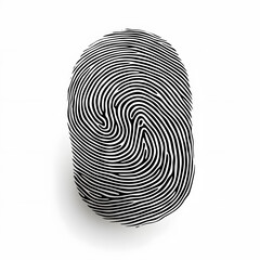 fingerprint on white background