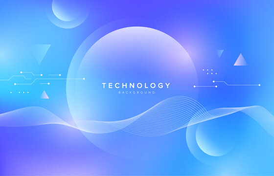Abstract futuristic technology background. Vector template for brochure or cover background.